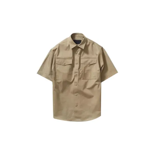 PRADA Shirts Men Light Brown