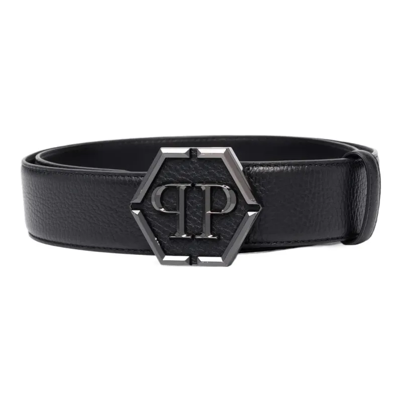 PHILIPP PLEIN Hexagon logo Buckle Belt-0