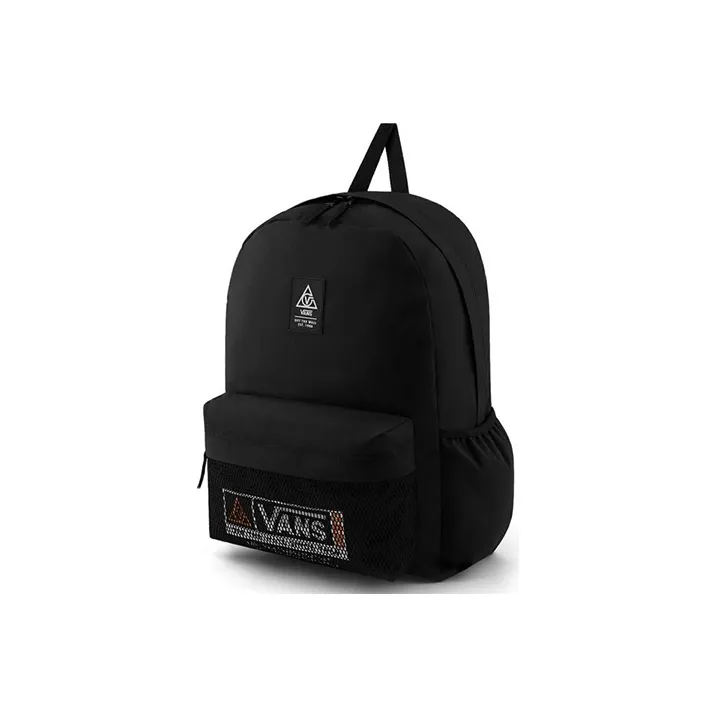 Vans Polyester Backpack Regular Unisex Black/Army Green-1