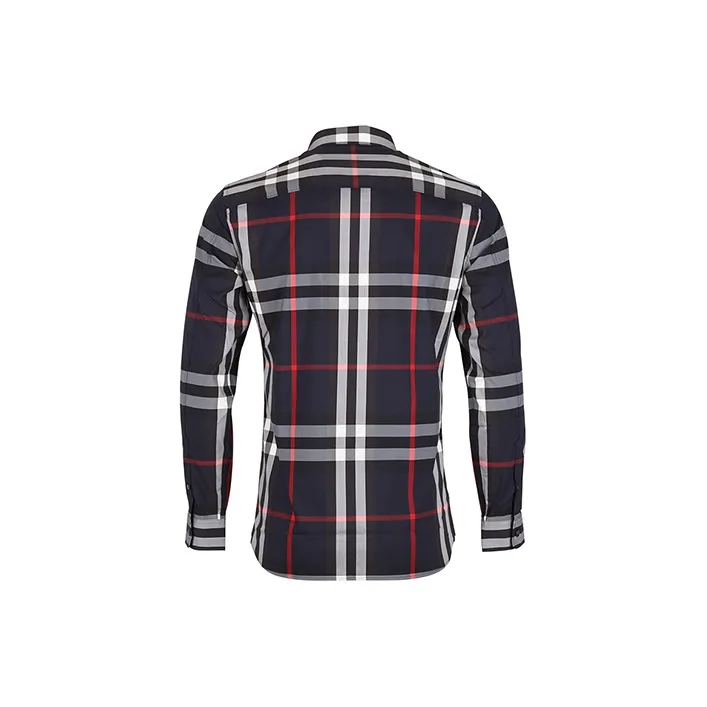 Burberry Shirts Men Navy Blue-1