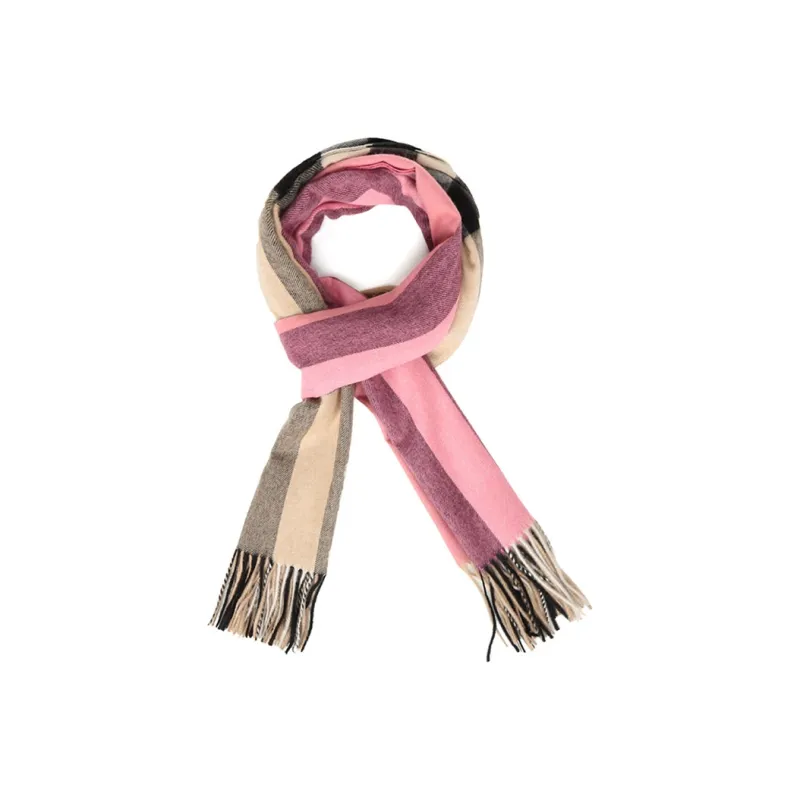 Burberry Knit Scarves Women's Rose Pink Red-1