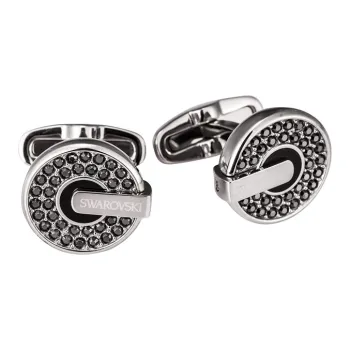 Swarovski Cufflinks Men Silver