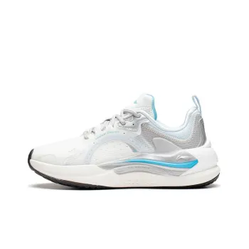 LiNing Starfire 3 Cushioning Anti Slip And Wear Resistant Low Top Sports Casual Shoes Women's White Gray
