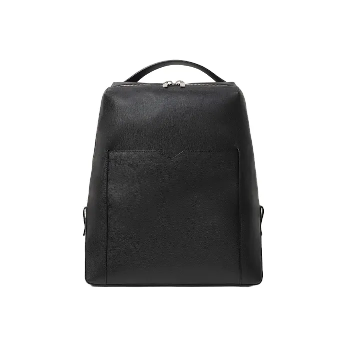 Valextra Calfskin Backpack Men's Black-0
