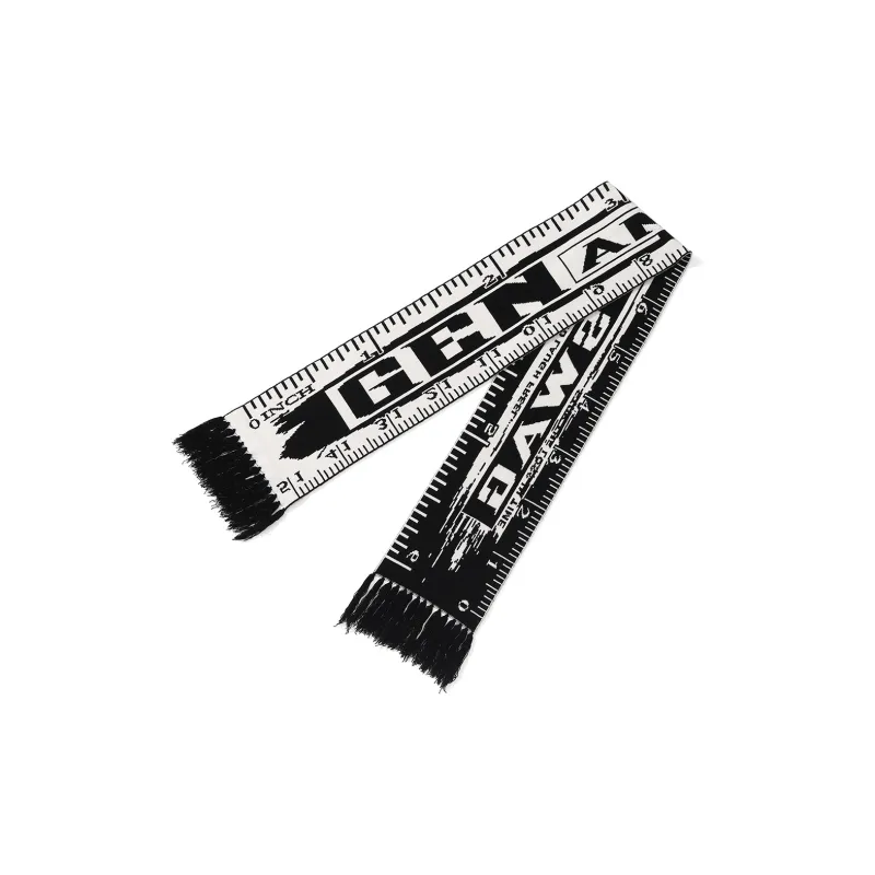 GENANX Scarves Unisex Black/White-2