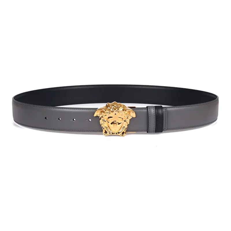 VERSACE La Medusa Reversible Leather Belt-2