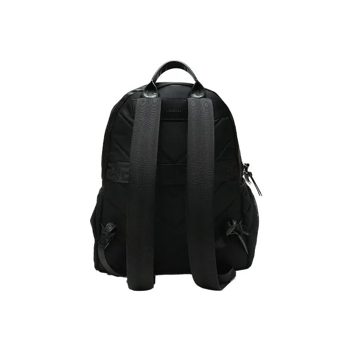 VERSACE Fabric Backpack Men's Black-3