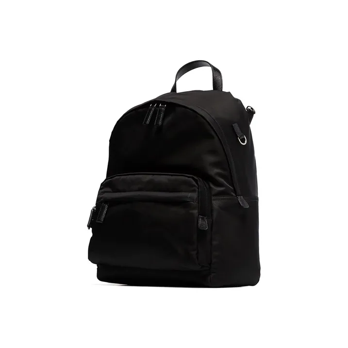 PRADA Fabric Backpack Regular Unisex Black-1