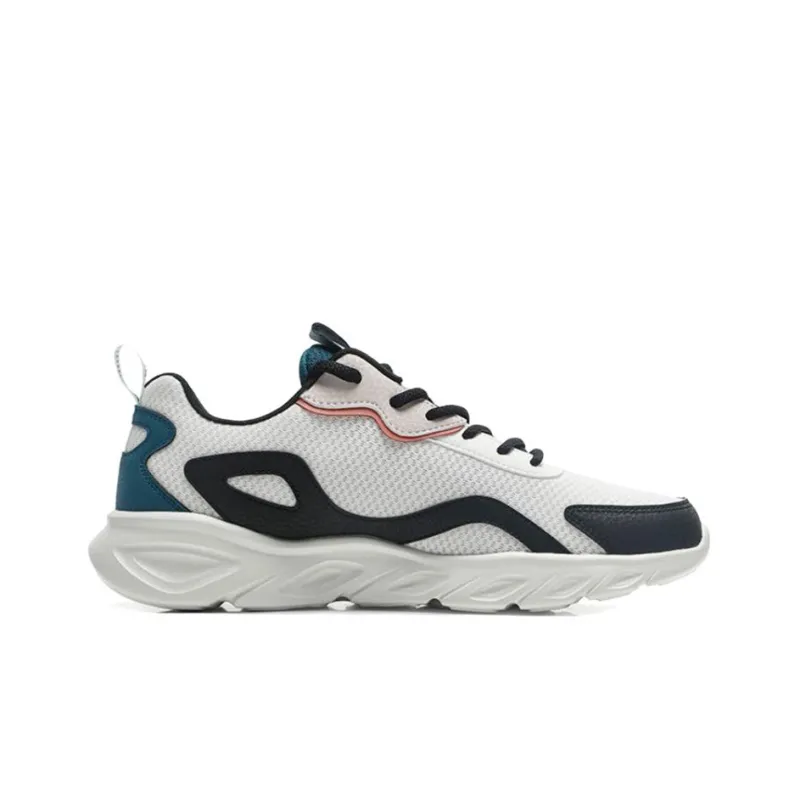 XTEP Anti Slip And Wear Resistant Breathable Low Top Running Shoes Men's White Black Green-1