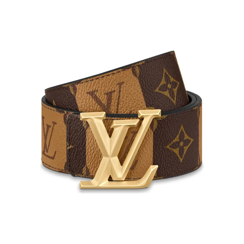LOUIS VUITTON Lv Pyramide Stripes 40MM Reversible Belt Monogram-2