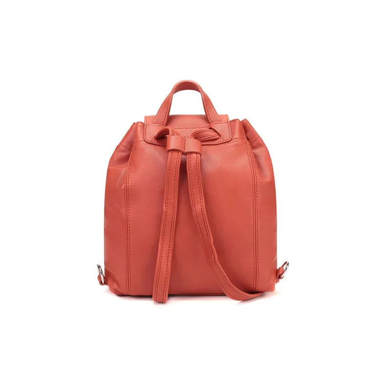 LONGCHAMP Le Pliage Sheepskin Backpack Small Size Women's Saffron Multicolor-3