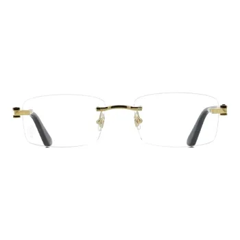 Cartier Eyeglass Frames Unisex Black