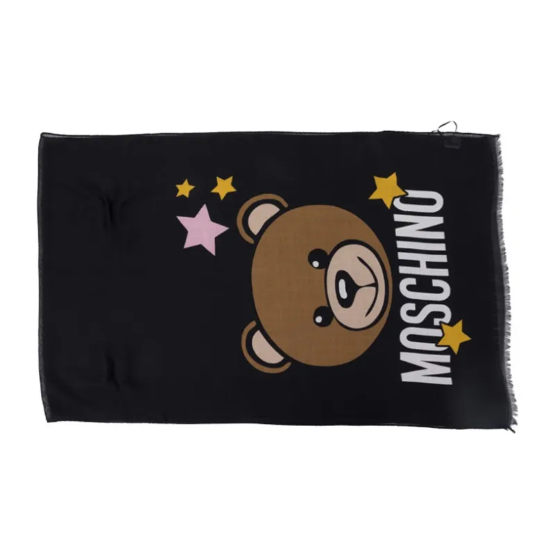MOSCHINO Teddy Shawls Women's Black-4