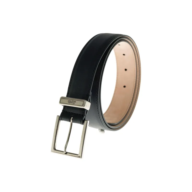 Alexander McQueen Leather Leather Belts Men's Black Width  3cm-2