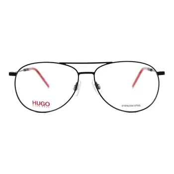 HUGO BOSS Eyeglass Frames Men Matte Black