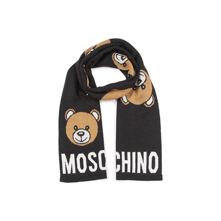 MOSCHINO Knit Scarves Unisex Black-0