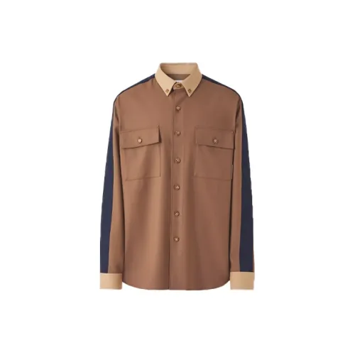 Burberry Shirts Men Warm Peach