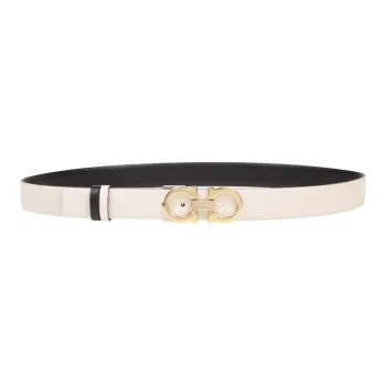 Ferragamo Leather Belts Men Beige
