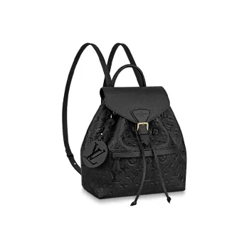 LOUIS VUITTON Backpack Montsouris Monogram Empreinte Black