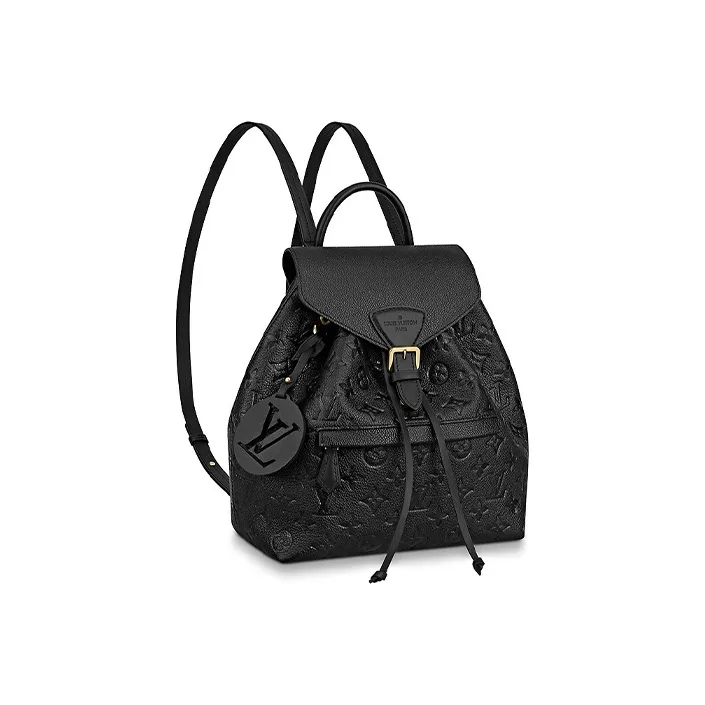 LOUIS VUITTON Backpack Montsouris Monogram Empreinte Black-0