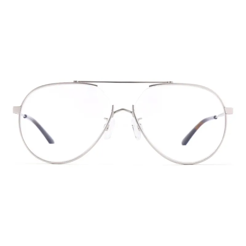McQ Alexander McQueen Eyeglass Frames Unisex Silver-3