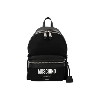 MOSCHINO Patchwork Backpack Men's Black
