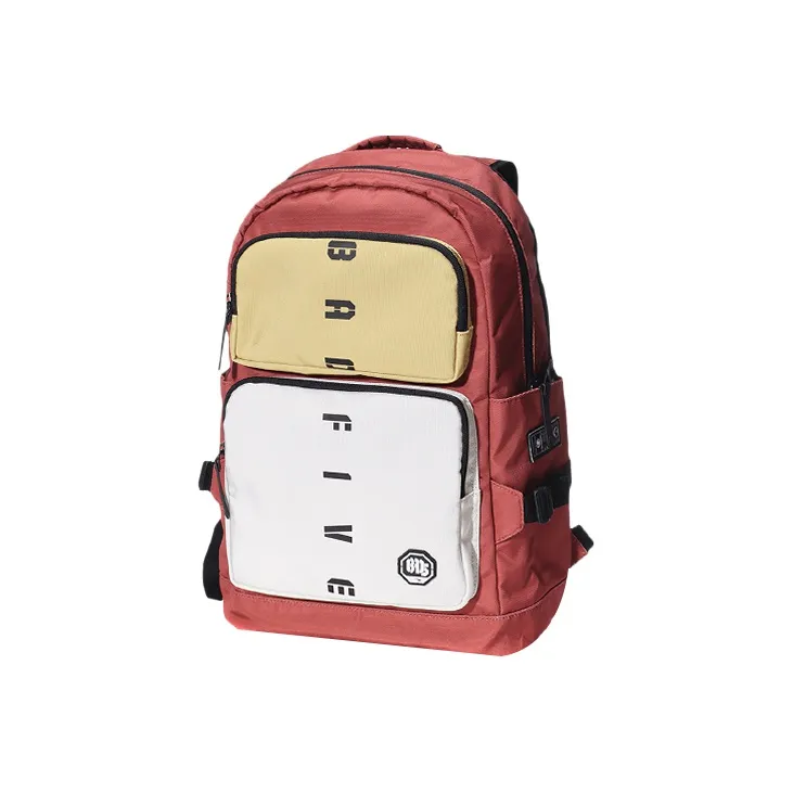LiNing Fabric Backpack Regular Unisex Orange/Yellow/White-2