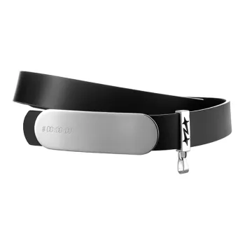 Kami Anger Leather Belts Unisex Black