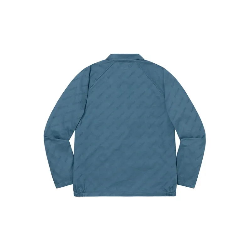 Supreme Snap Front Jacquard Logos Twill Jacket-1