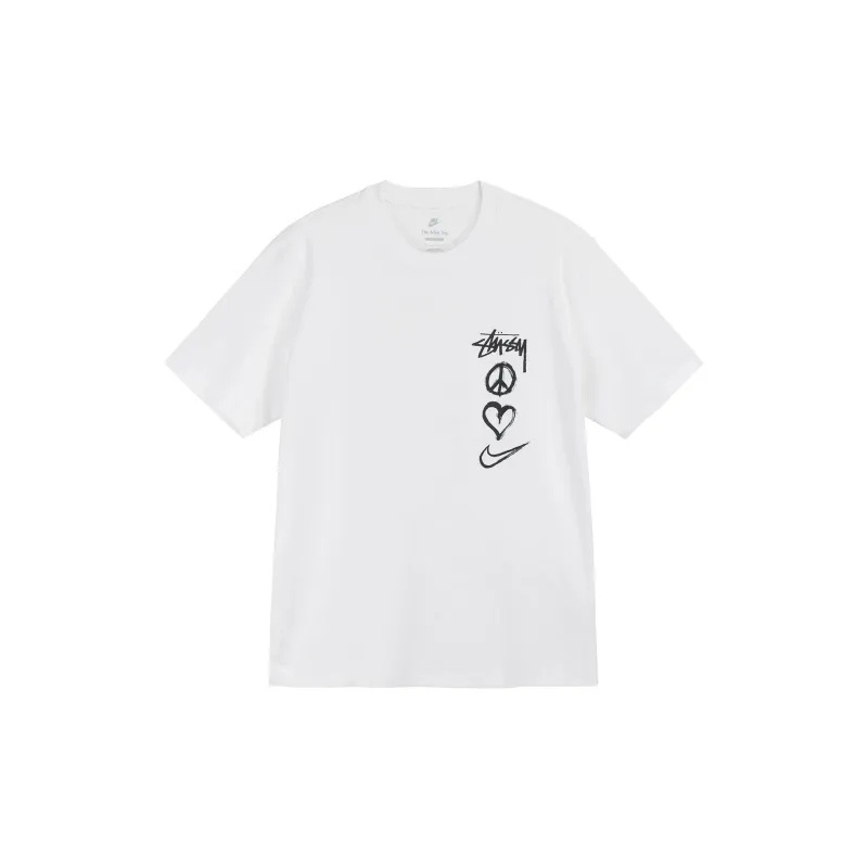 Nike X Stussy Peace Love Swoosh T shirt Asia Sizing-0