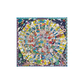 HERMES Shawls Unisex Blue Yellow/Multicolor