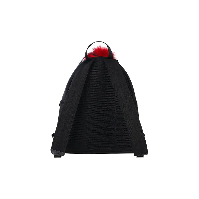 FENDI Nylon, Cow Leather Backpack Women's Black-2
