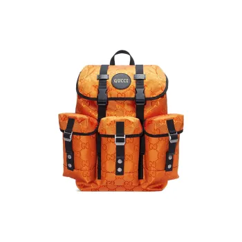 GUCCI Nylon Backpack Men's Orange