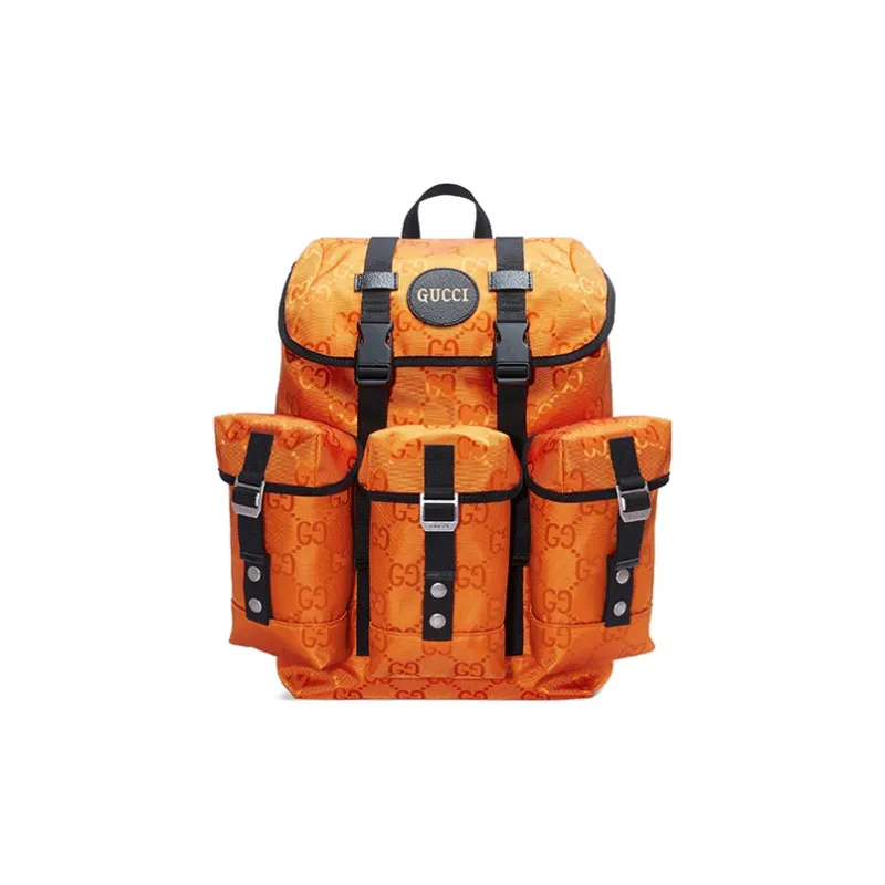 GUCCI Nylon Backpack Men's Orange-0
