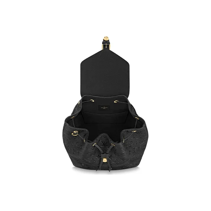 LOUIS VUITTON Backpack Montsouris Monogram Empreinte Black-3
