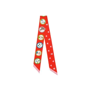 HERMES 2010s Twilly Tea Time Scarf