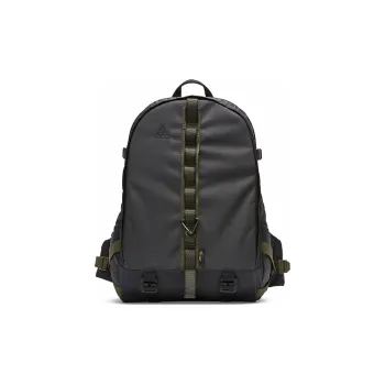 Nike Nylon Fabric Backpack Regular Unisex Black Gray Color