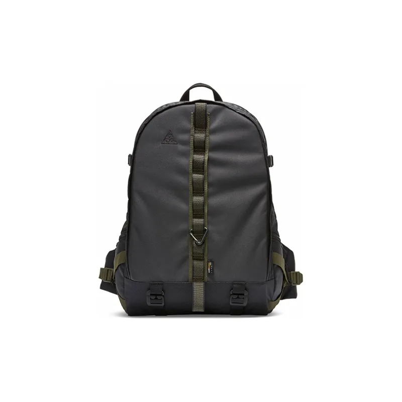 Nike Nylon Fabric Backpack Regular Unisex Black Gray Color-0