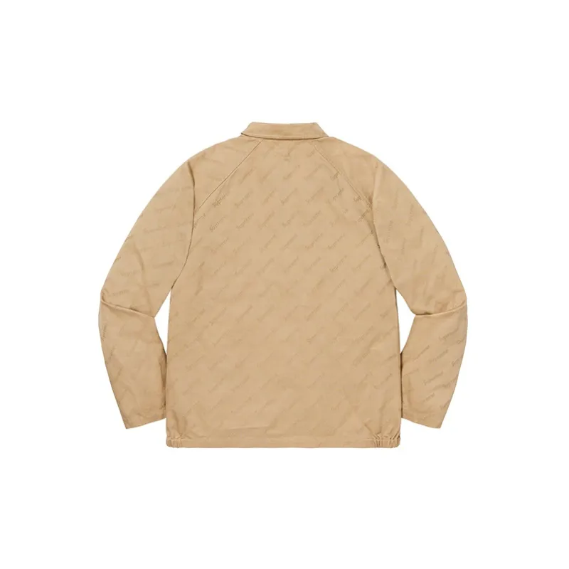 Supreme Snap Front Jacquard Logos Twill Jacket-1