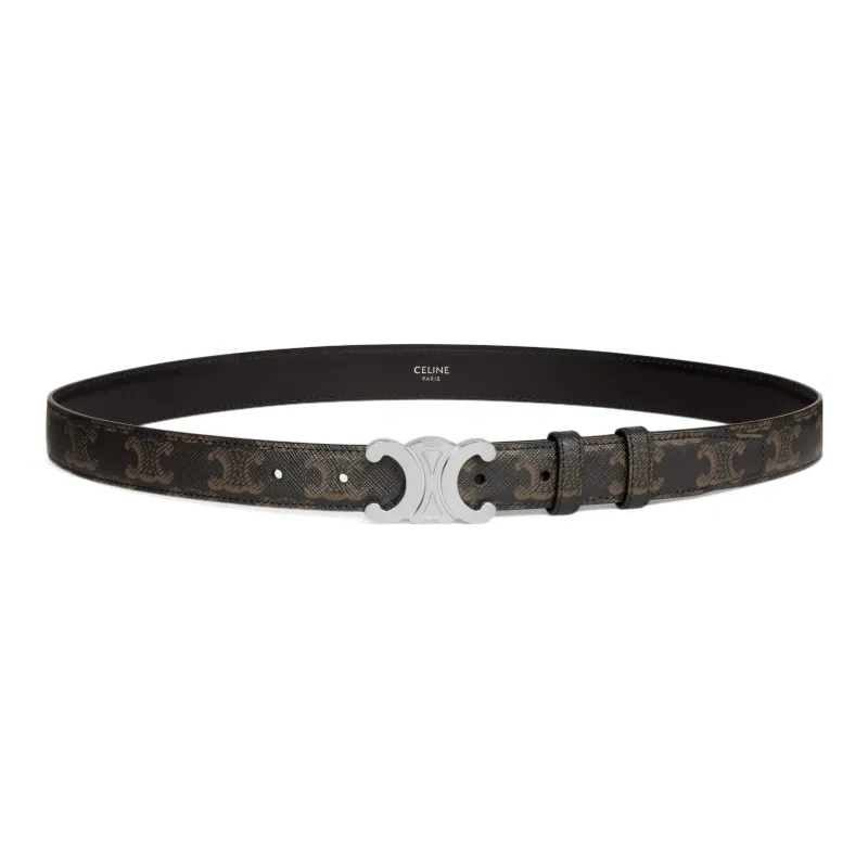 CELINE Medium Triomphe Belt In Triomphe Canvas-1