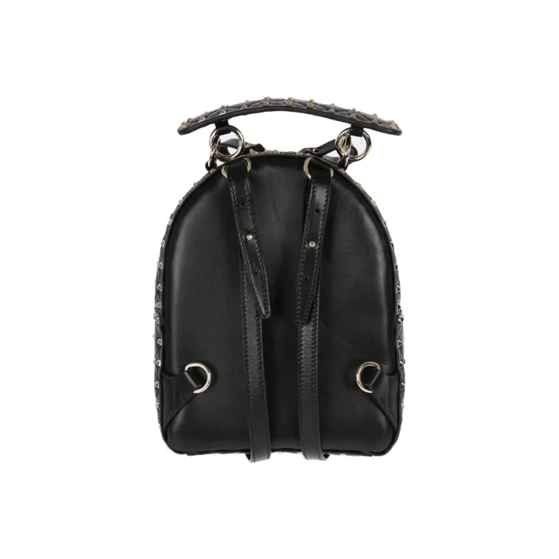 Valentino Leather Backpack Women's Black-1