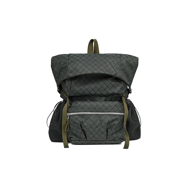 Bottega Veneta Nylon Backpack Men's Field Green-0