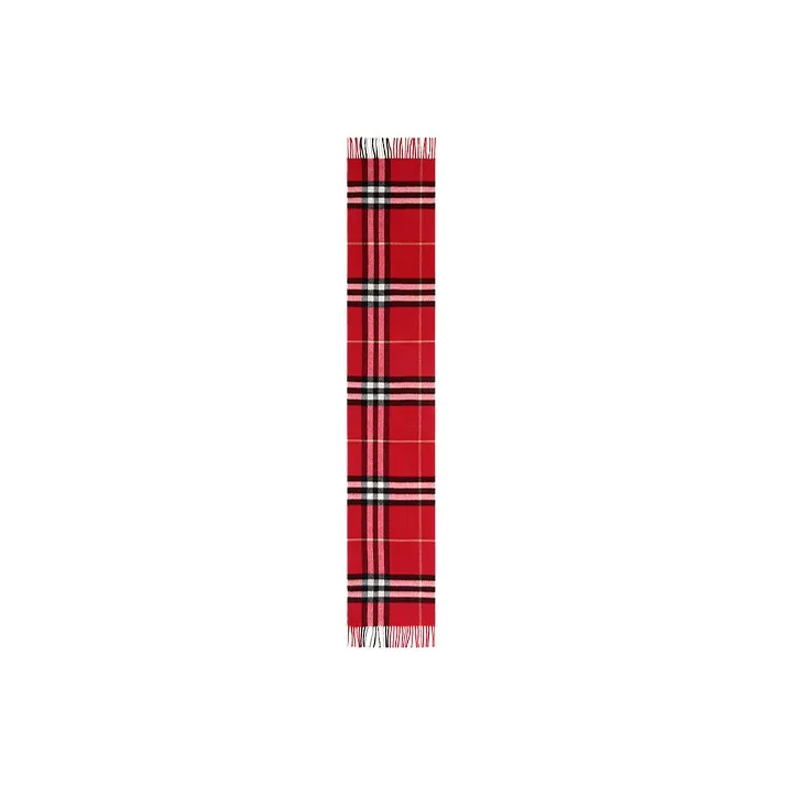 Burberry The Classic Checked Fringed Scarf-0