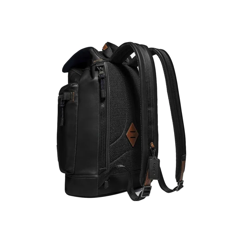 COACH Pacer Cow Leather Backpack Regular Men's Black-1