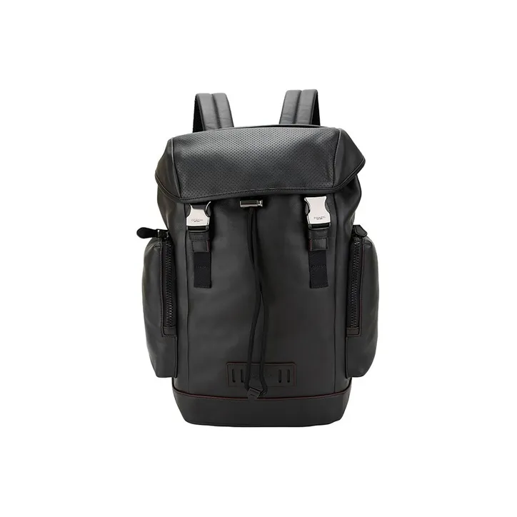 COACH Ranger Leather Backpack Large Size Men's Black-0