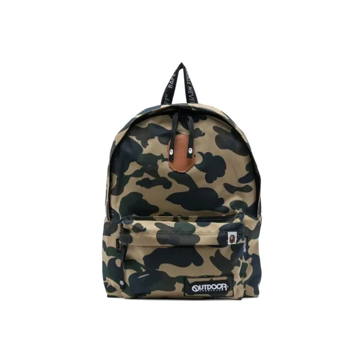 A BATHING APE Polyester Backpack Unisex Camouflage-0