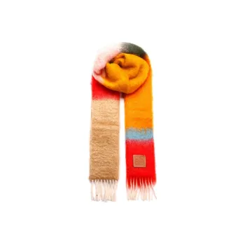 LOEWE Knit Scarves Women's Rose Pink