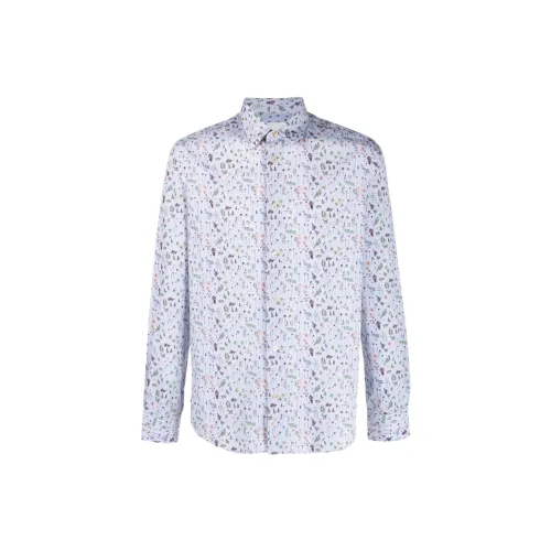 Paul Smith Shirts Men Light Blue