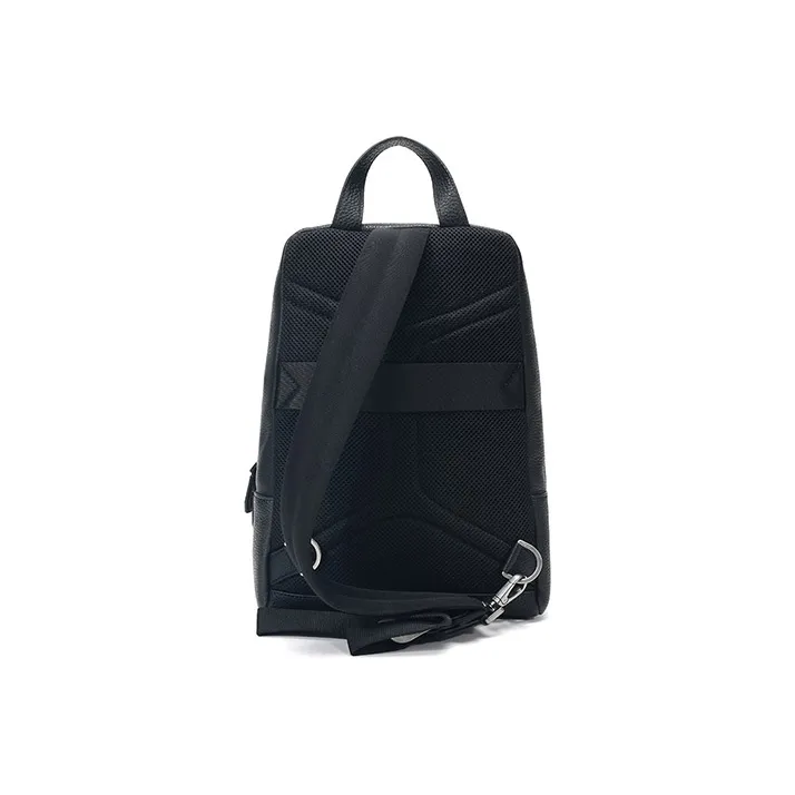 FERRAGAMO Cow Leather Backpack Men's Black-3