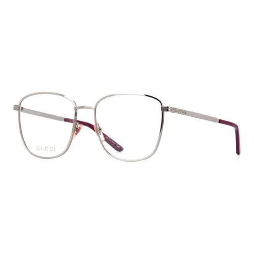 GUCCI Eyeglass Frames Women's Silver